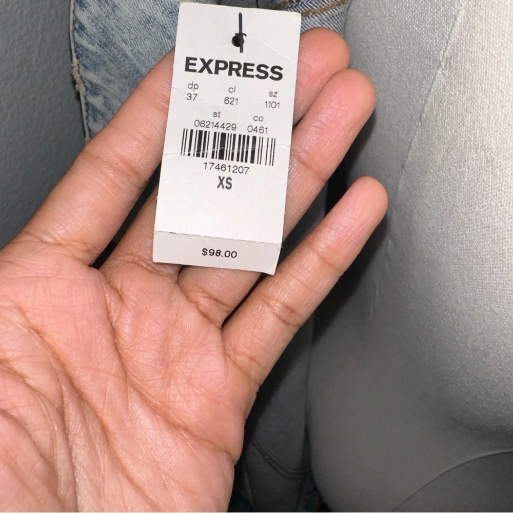 NWT Express Light Wash Jean Jacket